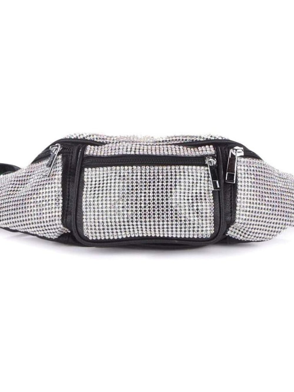 Gimme The Loot Rhinestone Fanny by Poster Grl – Sparkly Waist Bag with Adjustabl